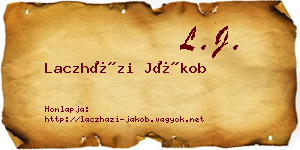 Laczházi Jákob névjegykártya